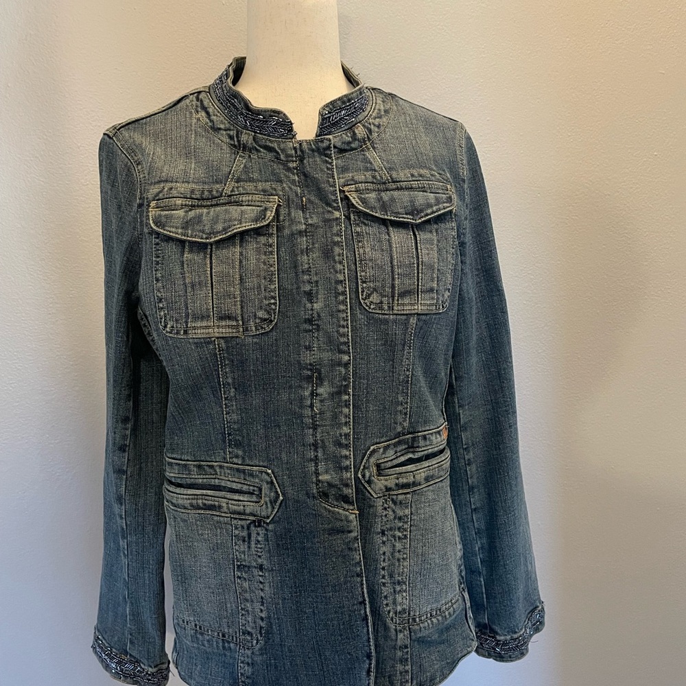 Stylish Blue Denim Jean Jacket